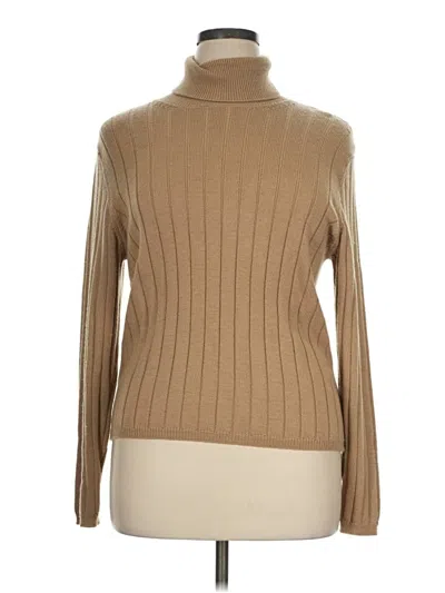 Pre-owned Talbots Turtleneck Sweater In Tan
