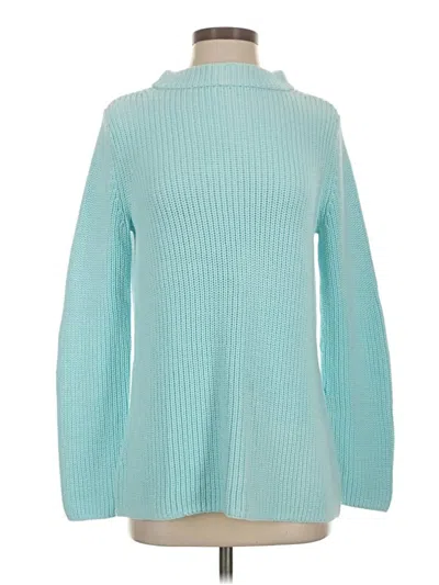 Pre-owned Talbots Turtleneck Sweater In Teal
