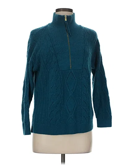Pre-owned Talbots Turtleneck Sweater In Teal