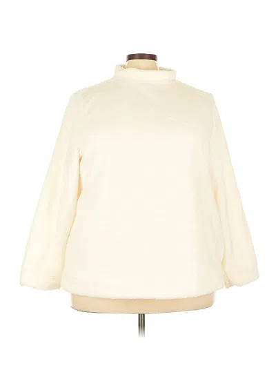 Pre-owned Talbots Turtleneck Sweater In White