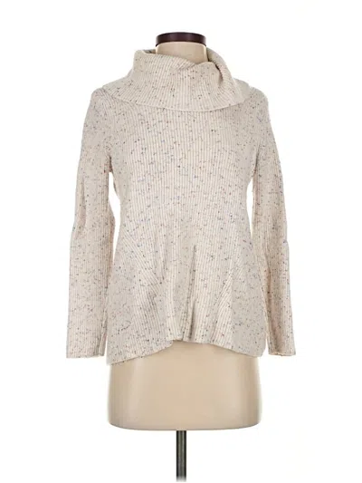 Pre-owned Talbots Turtleneck Sweater In White