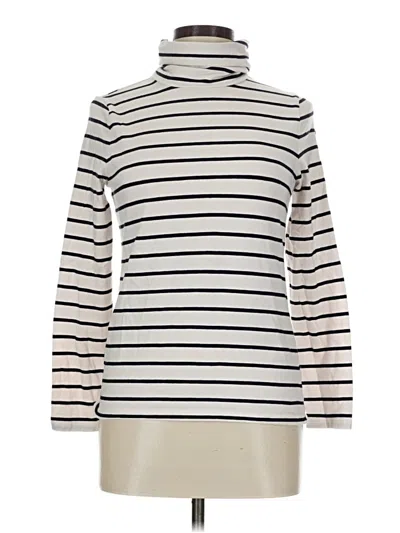 Pre-owned Talbots Turtleneck Sweater In White