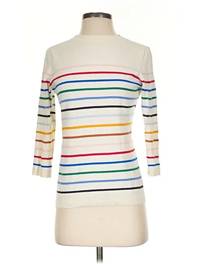 Pre-owned Talbots Turtleneck Sweater In White