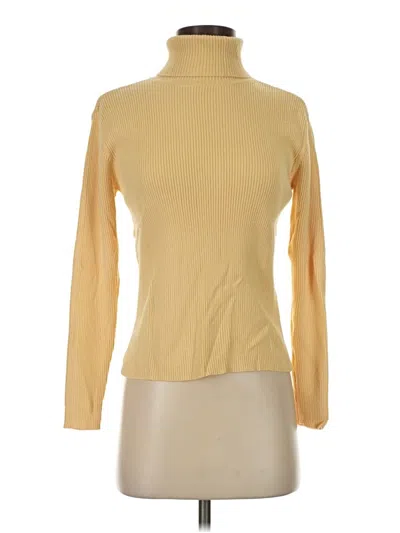 Pre-owned Talbots Turtleneck Sweater In Yellow