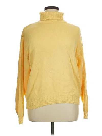 Pre-owned Talbots Turtleneck Sweater In Yellow