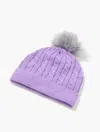 Talbots Tweed Knit Beanie - Winter Plum Heather Tweed - 001