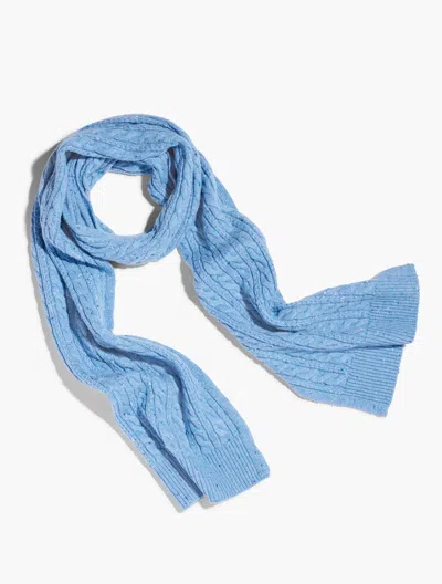 Talbots Tweed Knit Scarf - Enchanted Blue - 001