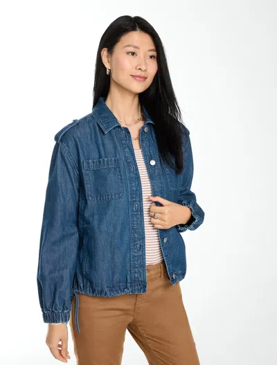 Talbots Twill Cinched Jacket - Leadville Wash - Xs