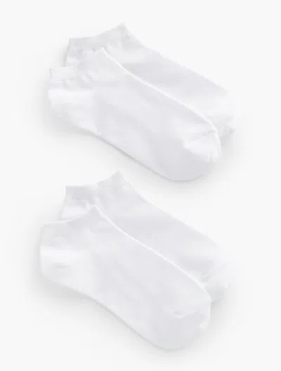 Talbots Two Pair Ankle Socks - White - 001