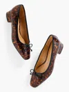 Talbots Vanessa Patent Leather Block Heel Pumps - Tortoiseshell - Brown - 11m  In Brown