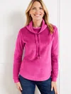 Talbots Velour Ribbed Pullover Sweater - Vivid Berry - 2x