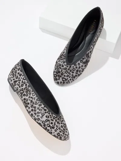Talbots Vera Ballet Flats - Snow Calf Hair Grey - 5m