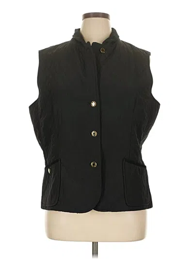 Pre-owned Talbots Vest In Black