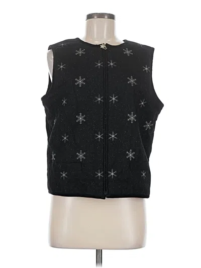 Pre-owned Talbots Vest In Black