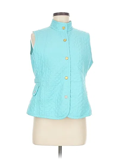 Pre-owned Talbots Vest In Blue
