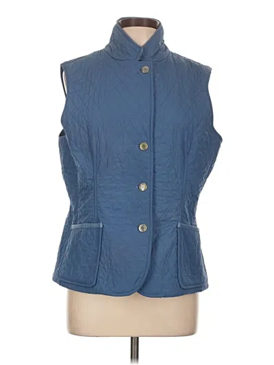 Pre-owned Talbots Vest In Blue
