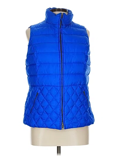Pre-owned Talbots Vest In Blue