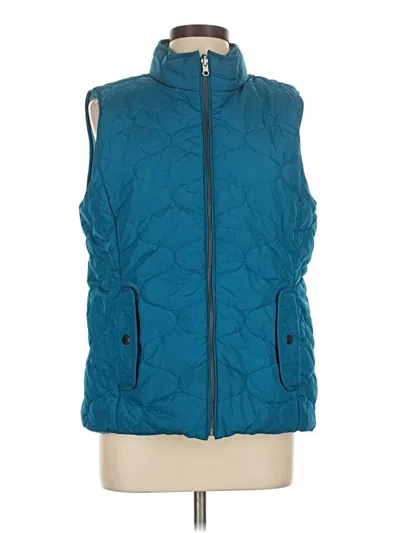 Pre-owned Talbots Vest In Blue