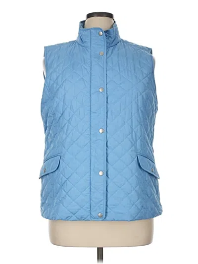 Pre-owned Talbots Vest In Blue
