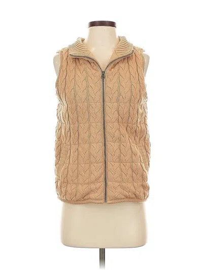 Pre-owned Talbots Vest In Brown
