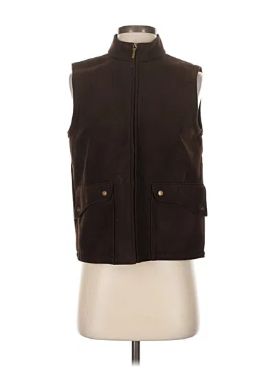 Pre-owned Talbots Vest In Brown