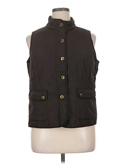Pre-owned Talbots Vest In Brown