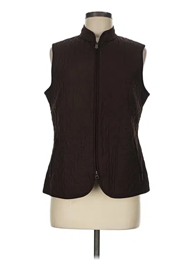 Pre-owned Talbots Vest In Brown