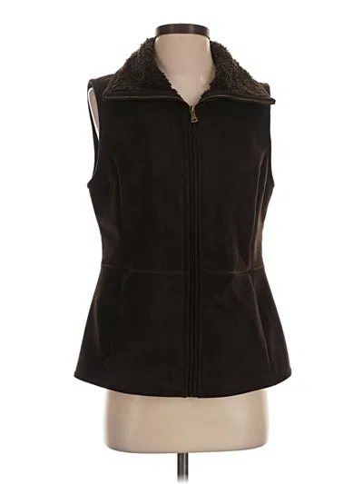Pre-owned Talbots Vest In Brown