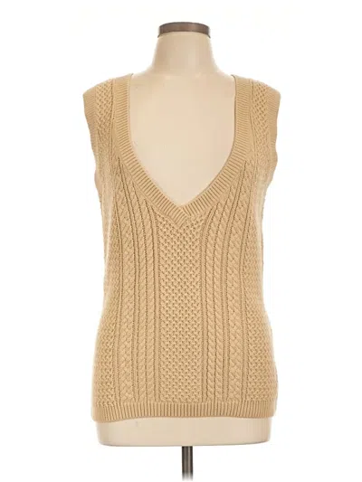 Pre-owned Talbots Vest In Gold