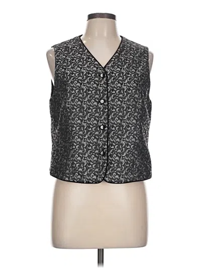 Pre-owned Talbots Vest In Gray