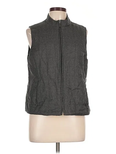 Pre-owned Talbots Vest In Gray