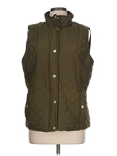 Pre-owned Talbots Vest In Green