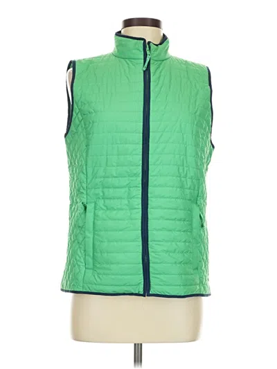 Pre-owned Talbots Vest In Green