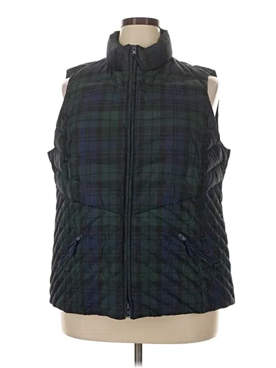 Pre-owned Talbots Vest In Green