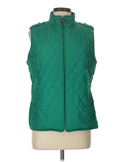 Pre-owned Talbots Vest In Green