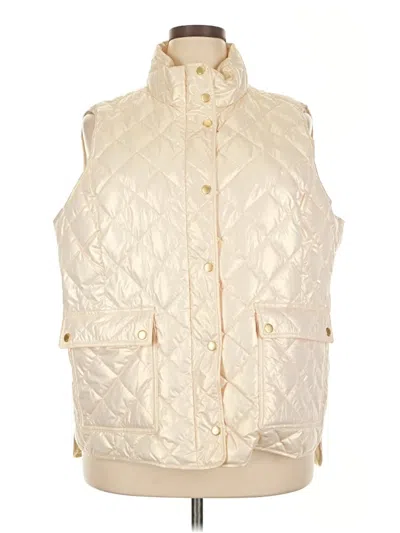Pre-owned Talbots Vest In Ivory