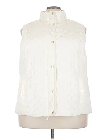 Pre-owned Talbots Vest In Ivory
