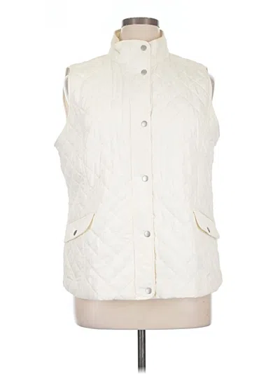 Pre-owned Talbots Vest In Ivory