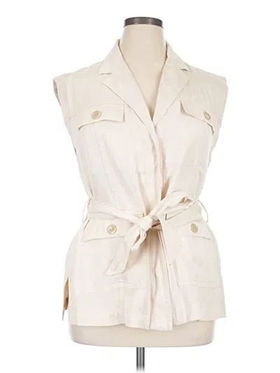 Pre-owned Talbots Vest In Ivory
