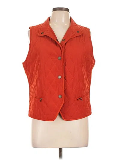 Pre-owned Talbots Vest In Orange