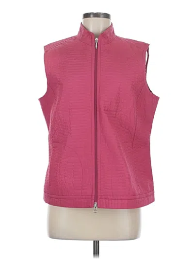 Pre-owned Talbots Vest In Pink