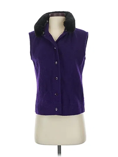 Pre-owned Talbots Vest In Purple