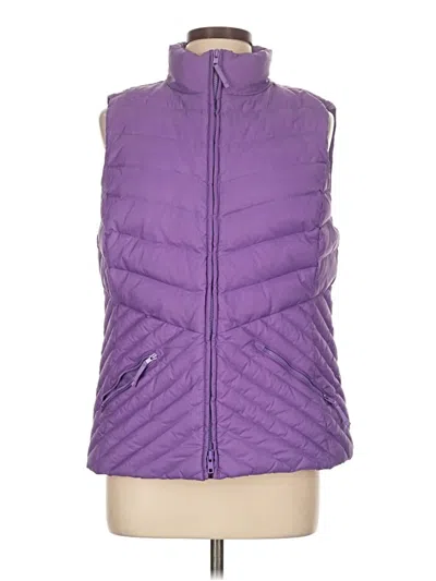 Pre-owned Talbots Vest In Purple