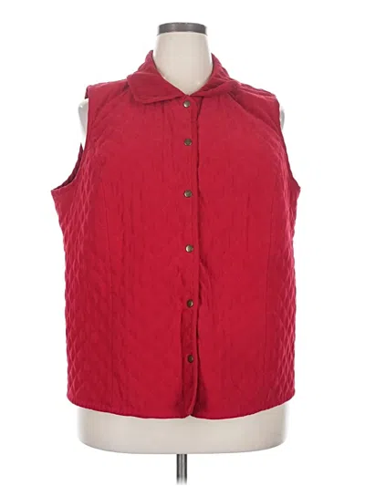 Pre-owned Talbots Vest In Red