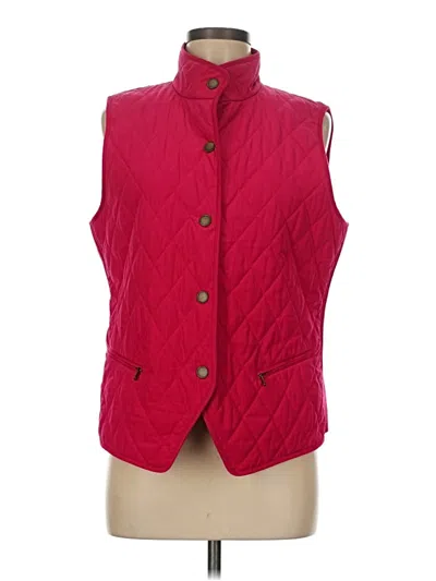 Pre-owned Talbots Vest In Red
