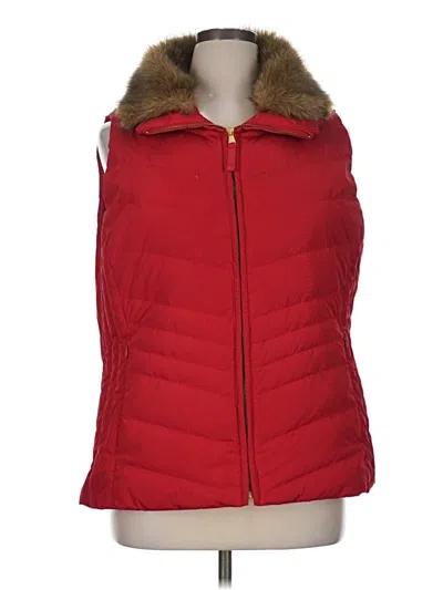 Pre-owned Talbots Vest In Red