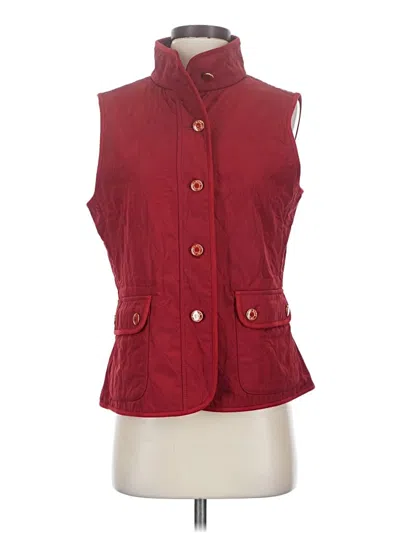 Pre-owned Talbots Vest In Red