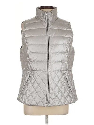 Pre-owned Talbots Vest In Silver