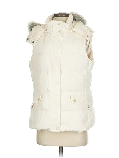 Pre-owned Talbots Vest In White