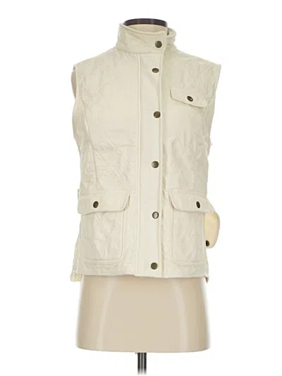 Pre-owned Talbots Vest In White